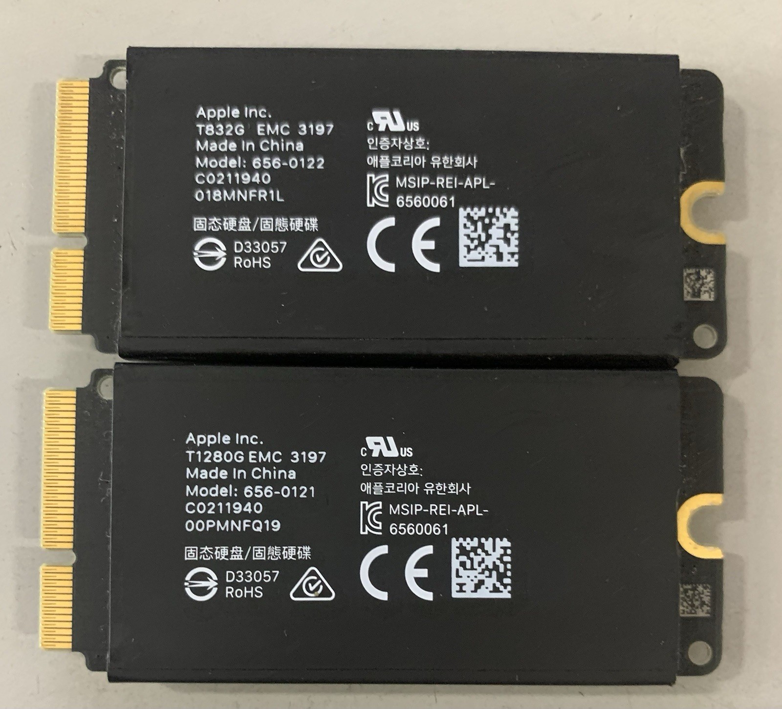 Apple Mac Pro 2019 1TB OEM SSD Kit-832GB +128GB - 656-0122/ 656-0121