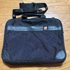 Rare Vintage Apple Computer Rainbow Logo 2WAY Laptop Bag Briefcase picture
