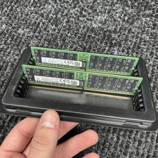 Lot Of 2 Samsung 64GB (1x64GB) 2Rx4 PC5-4800B DDR5 Ram ECC Server Memory Tested picture