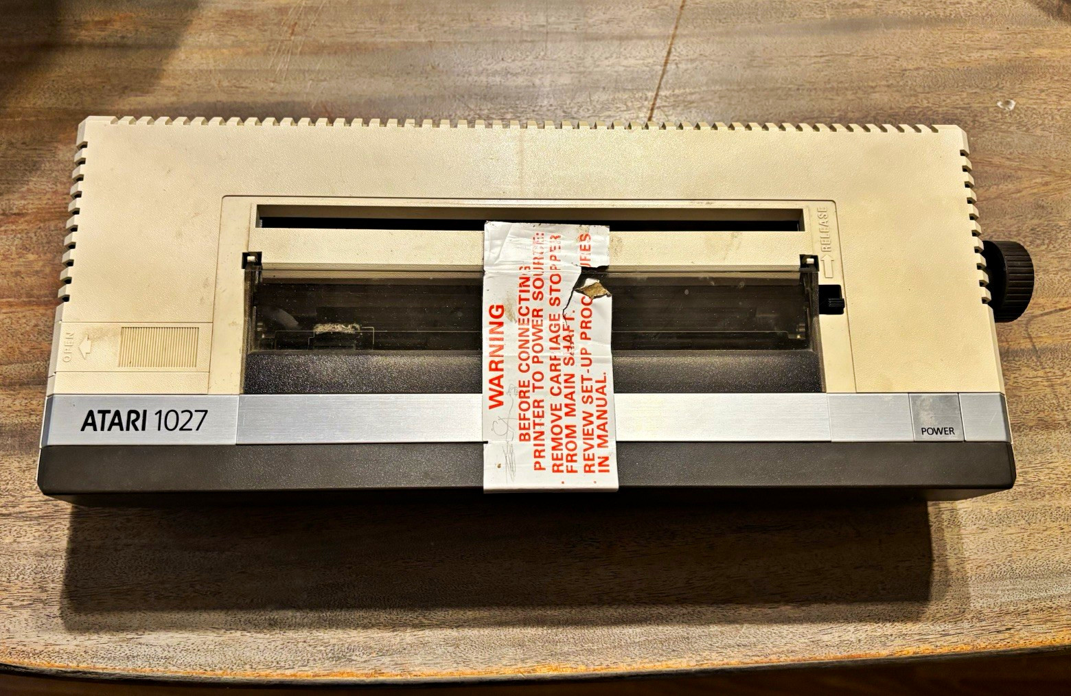 Atari 1027 Dot Matrix Standard Printer B/W Portable w/ Owner’s Guide