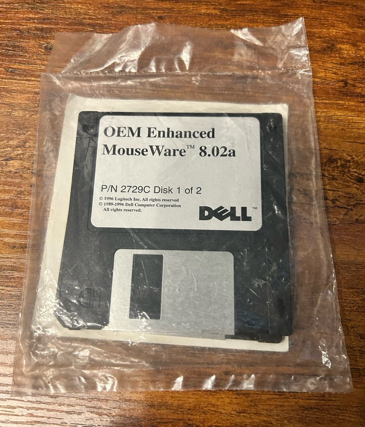 Vintage Dell Logitech OEM Enhanced MouseWare 8.02a Floppy Disks P/N 2729C SEALED Vintage Dell Logitech OEM Enhanced MouseWare 8.02a Floppy Disks P/N 2729C SEALED