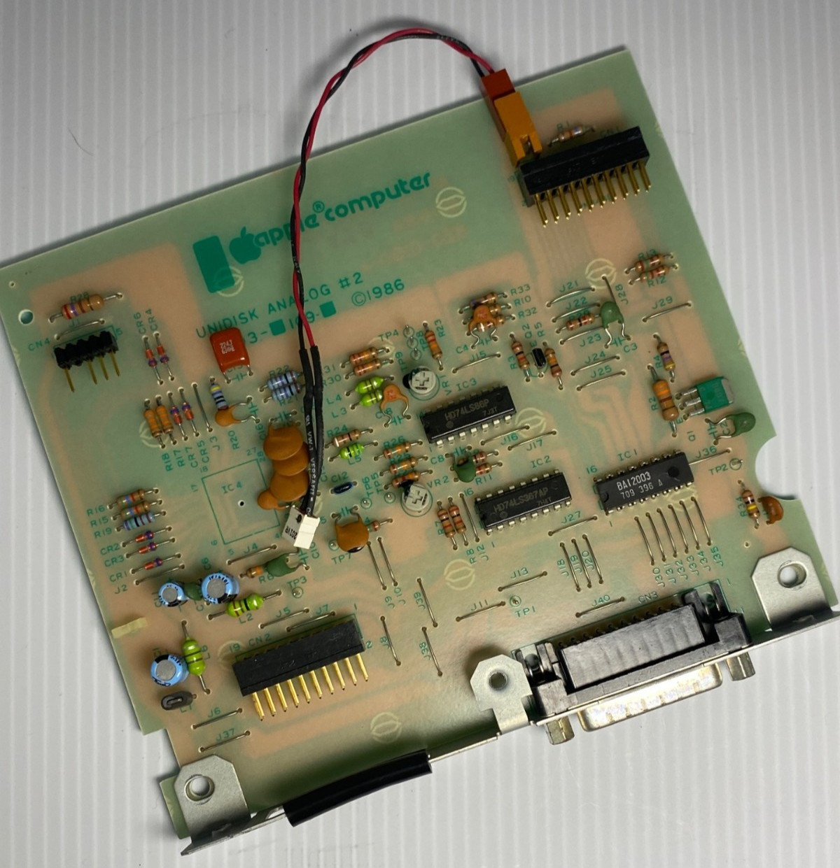 VINTAGE Apple Unidisk Analog Card - Circa 1986 | P/N 820-0190-A VINTAGE Apple Unidisk Analog Card - Circa 1986 | P/N 820-0190-A