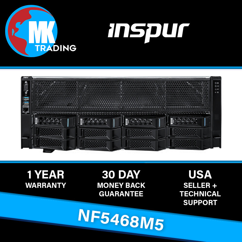 AI Deep Learning Server 8x V100 32GB GPU 2x Xeon 8260 256GB Inspur ...