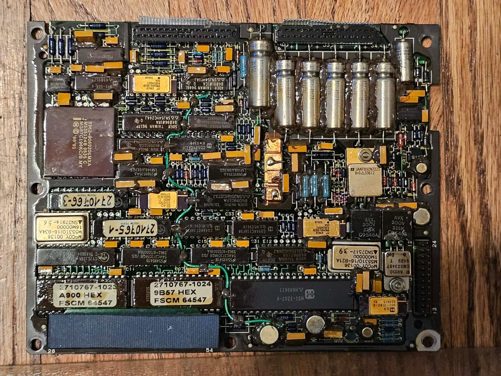 Vintage Military Avionics PCB Intel MCS-96 Ceramic CPU Aerospace Circuit Board