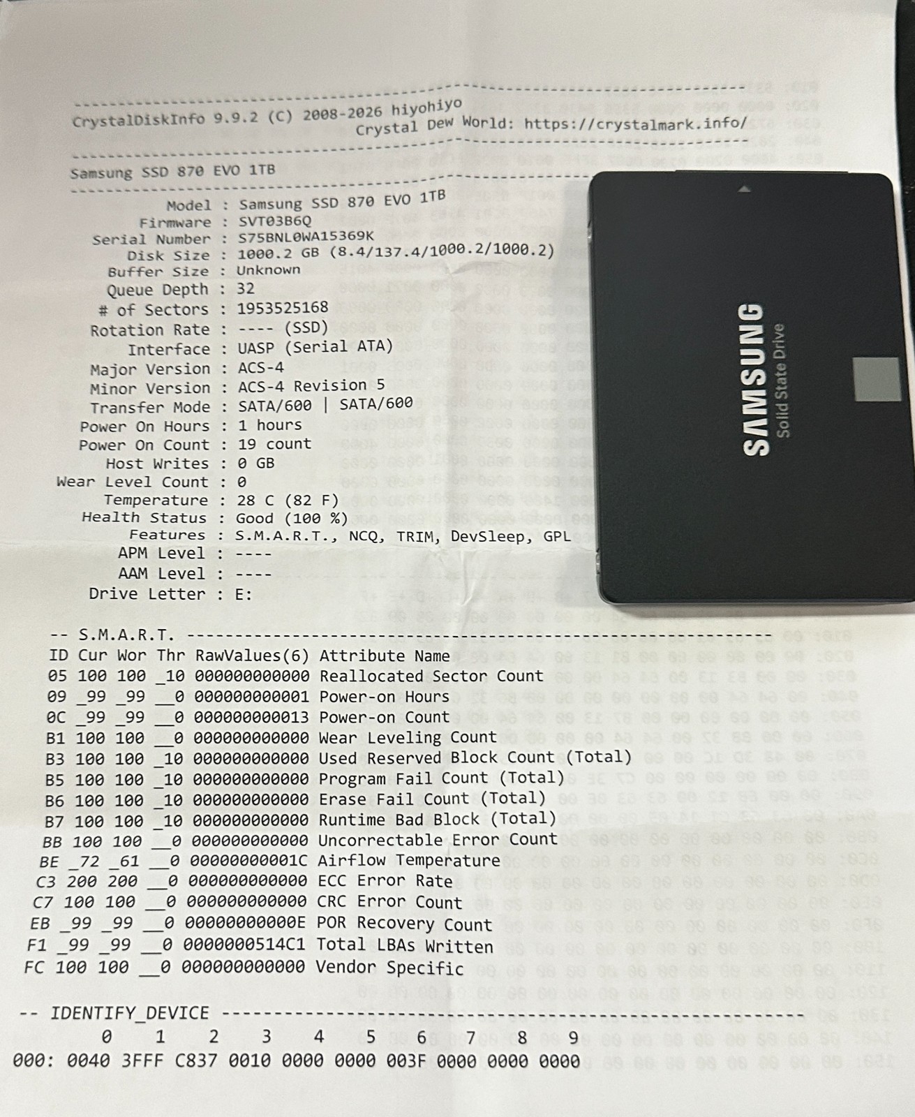 1TB Samsung MZ-77E1T0 870EVO 2.5\