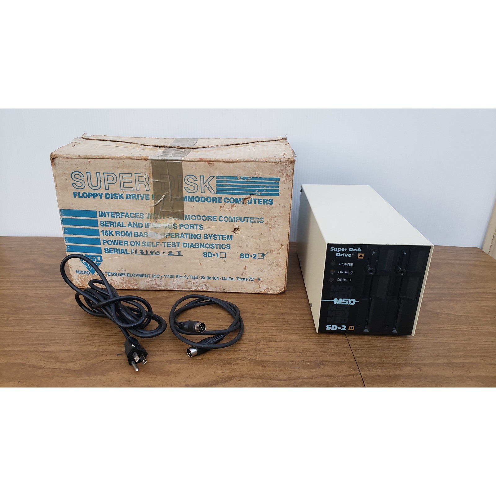 MSD SD-2 Super Disk Dual Floppy Drive for Commodore Serial IEEE-488 Box MSD SD-2 Super Disk Dual Floppy Drive for Commodore Serial IEEE-488 Box