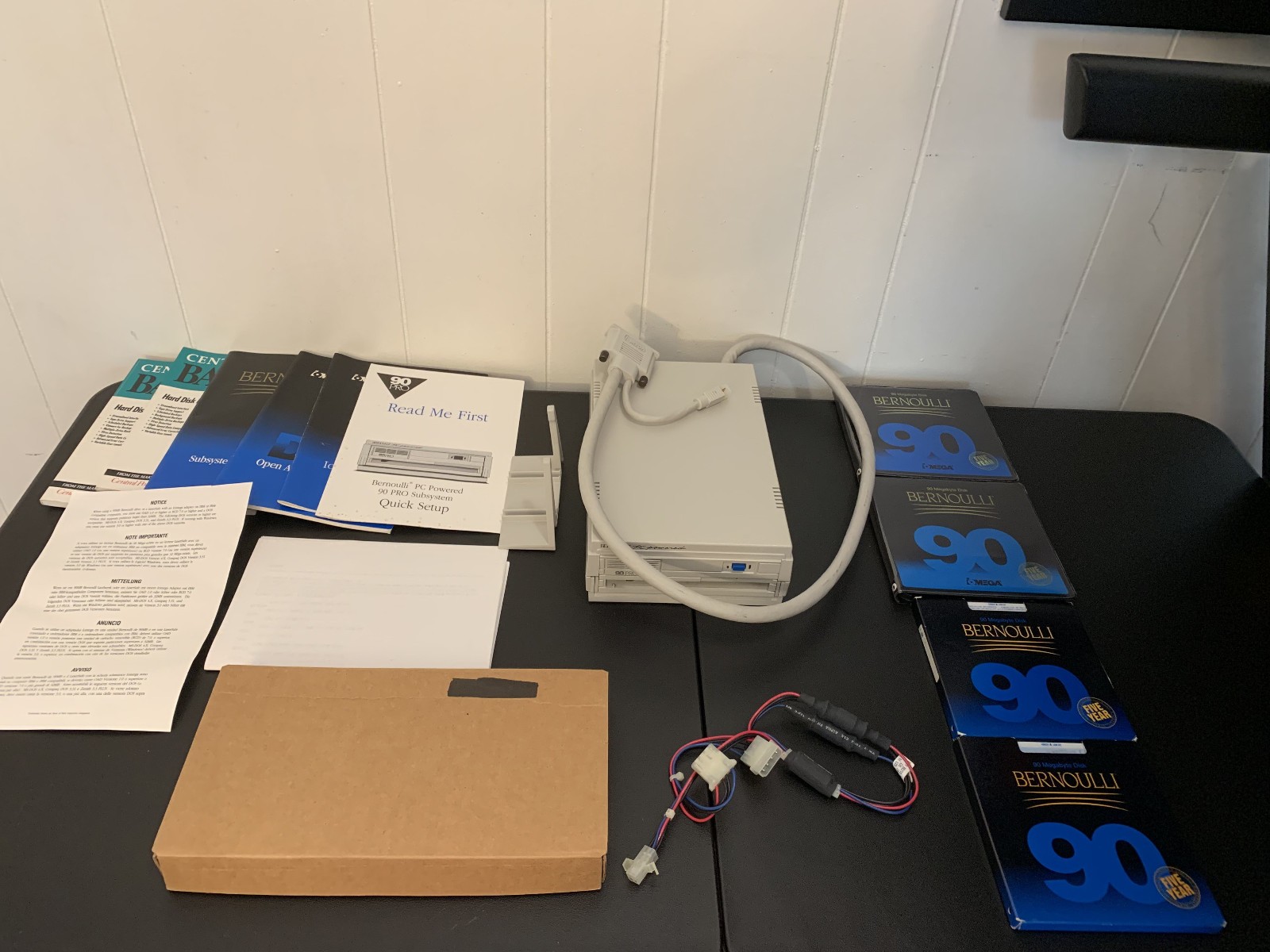Vintage Iomega Bernoulli 90 PRO 90MB SCSI Removable Disk Drive + Extras Vintage Iomega Bernoulli 90 PRO 90MB SCSI Removable Disk Drive + Extras