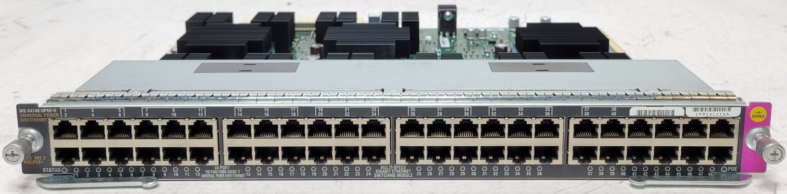 Cisco WS-X4748-UPOE+E 48 Port PoE Gigabit Switch Card for Catalyst 4500E Series Cisco WS-X4748-UPOE+E 48 Port PoE Gigabit Switch Card for Catalyst 4500E Series