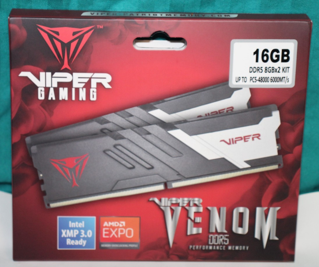 Patriot Viper Venom 16GB (2 x 8GB) PC5-48000 (DDR5-6000 MT/s)  PVV516G600C36K