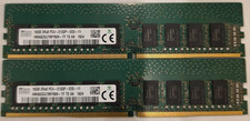 LOT of 2 SK Hynix 16GB PC4-2133P-EE0 DDR4 ECC Unbuffered RAM HMA82GU7MFR8N-TF picture