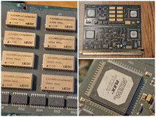 Vintage Industrial Computer Processor Board Altera FLEX FPGA Gold Ceramic ICs picture
