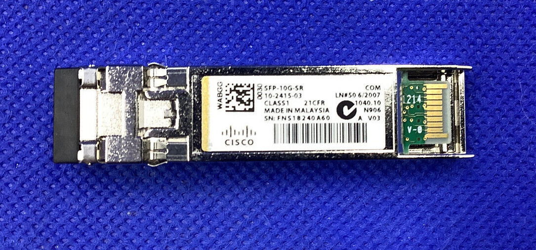 GENUINE Cisco SFP-10G-SR V03 10-2415-03 Transceiver Module GENUINE Cisco SFP-10G-SR V03 10-2415-03 Transceiver Module
