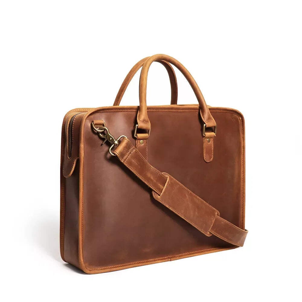 The Hemming Leather Laptop Bag | Vintage Leather Briefcase The Hemming Leather Laptop Bag | Vintage Leather Briefcase
