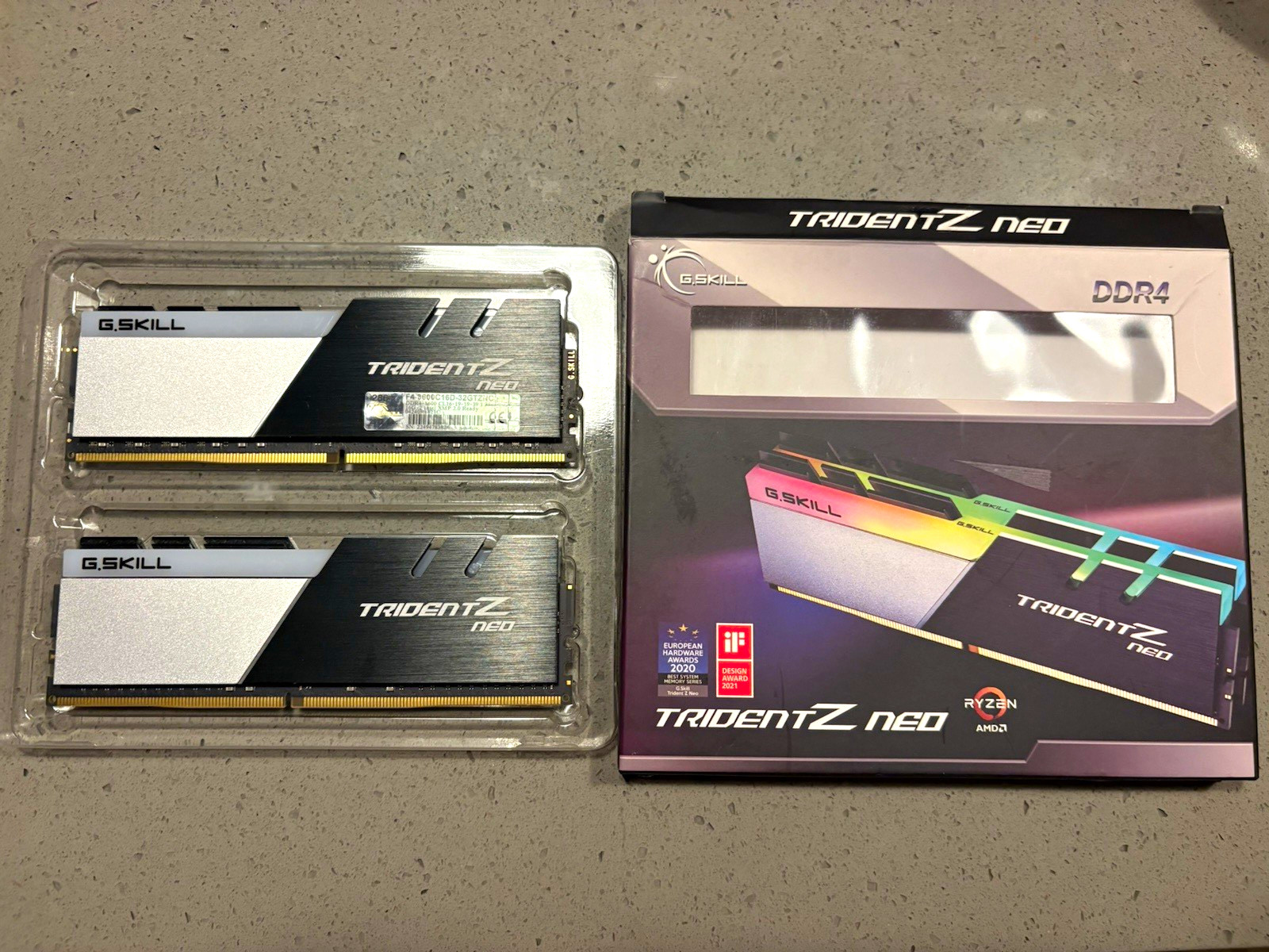 G.SKILL Trident Z Neo 32GB (2x16GB) F4-3600C16D-32GTZN