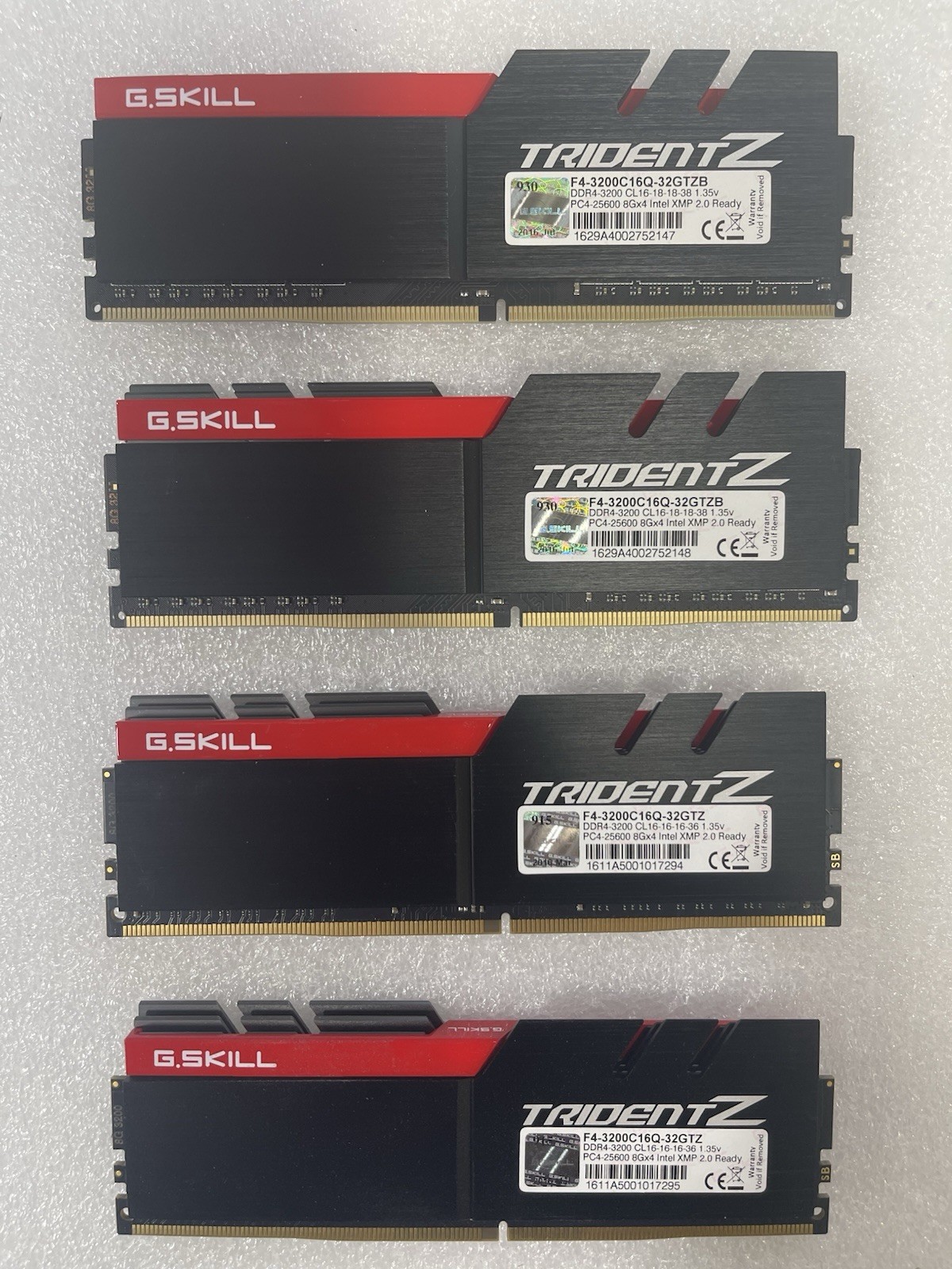 G.SKILL Trident Z ddr4 3200 32gb ram F4-3200C16Q-32GTZ