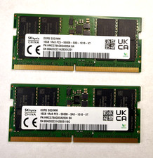 SK Hynix 32GB (2x16GB) DDR5-5600MHz SODIMM Memory Module Kit picture