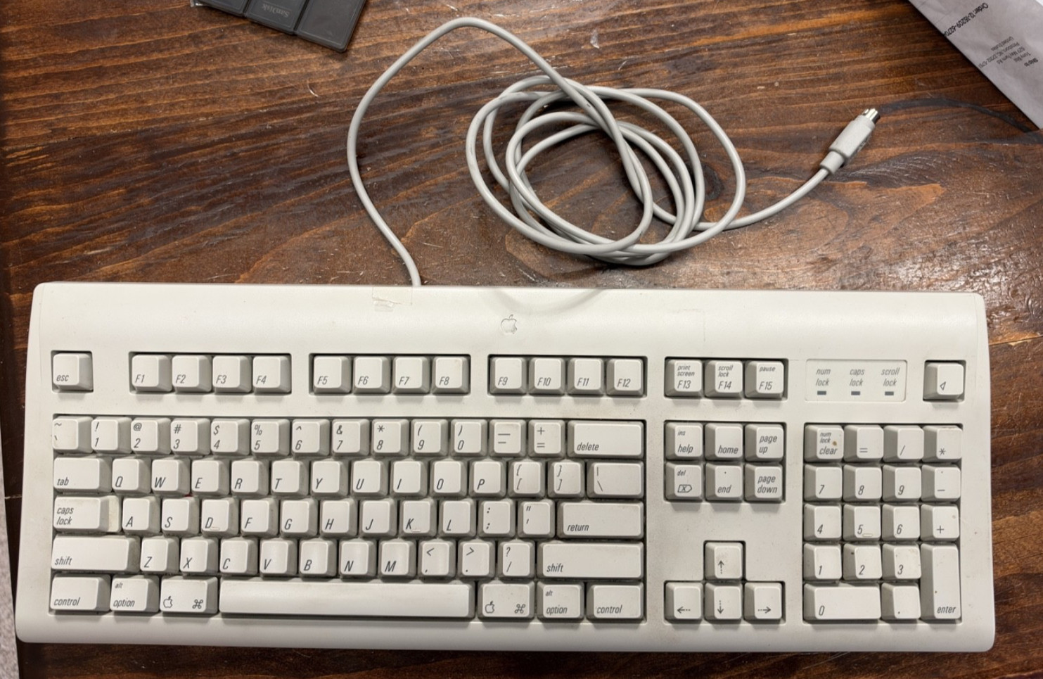 Vintage Apple Design Keyboard Model M2980 Macintosh ADB