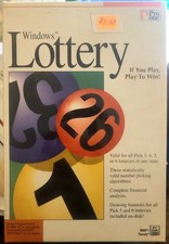Vintage Pro One Windows Software Lot Lottery Vocabulary 3.5” Disk IBM PC Sealed picture