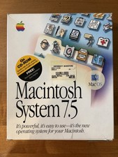 Apple Macintosh System 7.5 Vintage 1994 Mac OS 2 Original CDs Box Manual picture