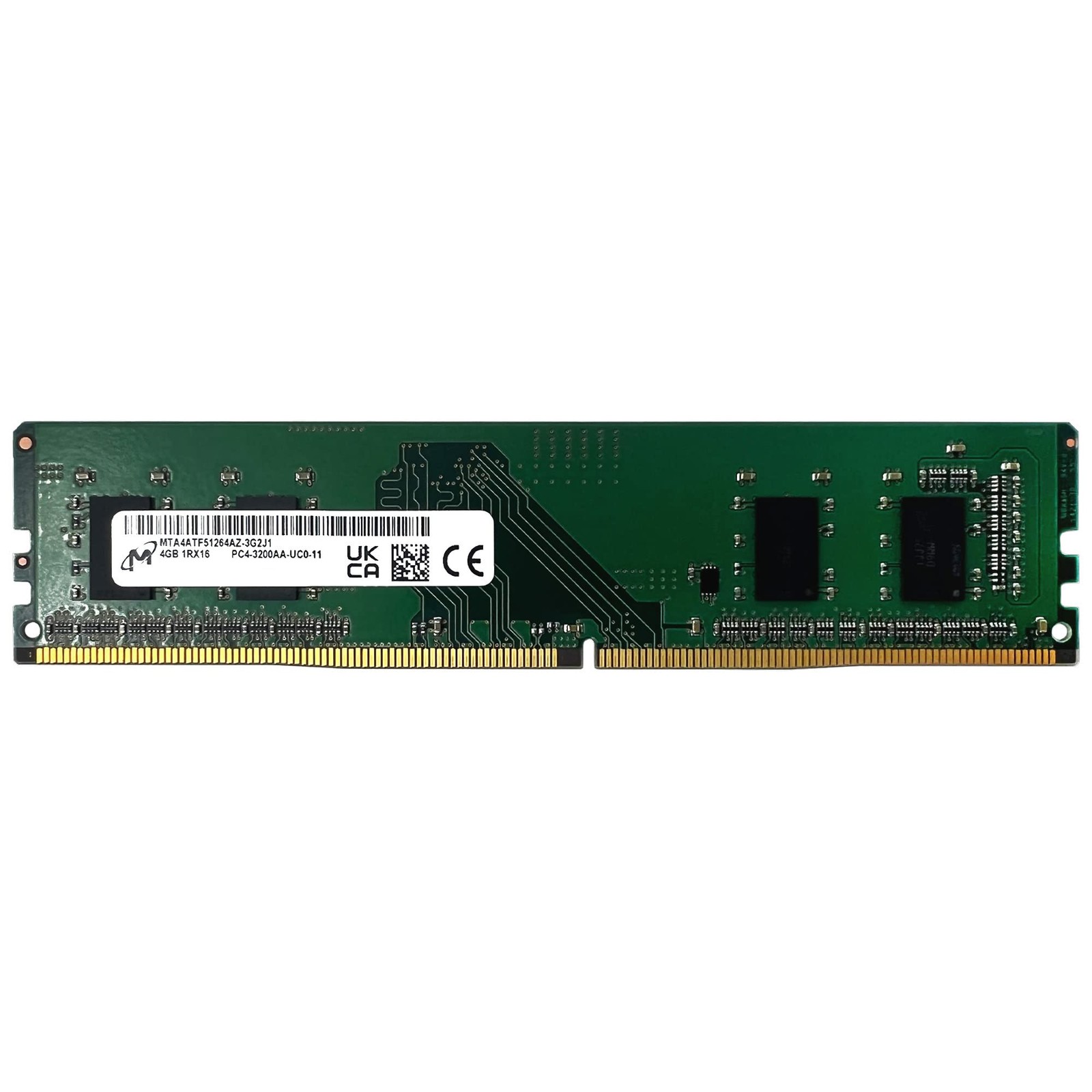 MICRON 4GB  DDR4 PC4-2666V UDIMM DESKTOP MEMORY - GREEN