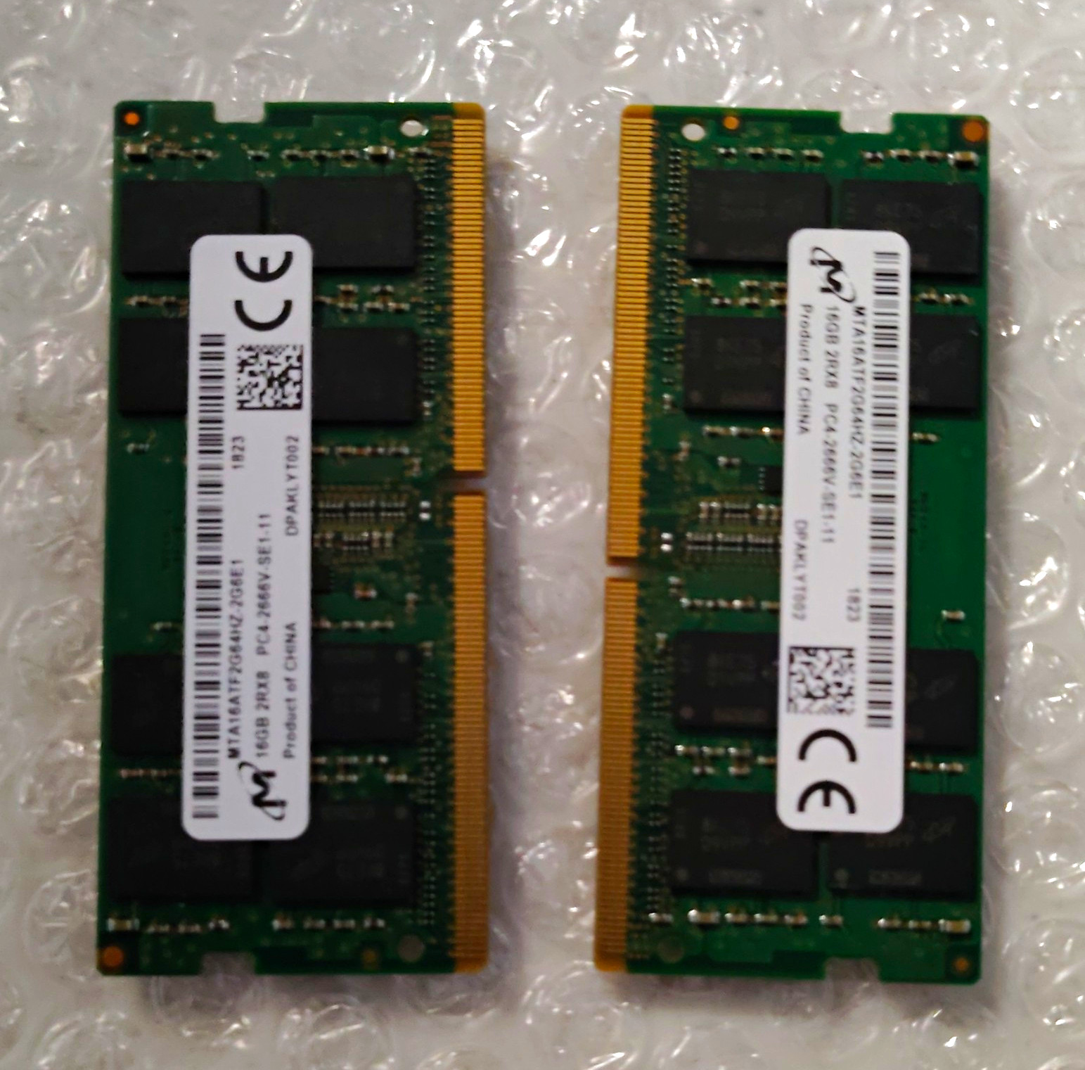Micron 32GB (2x16GB) DDR4-2666 PC4-2666V 260-Pin SO-DIMM Non-ECC