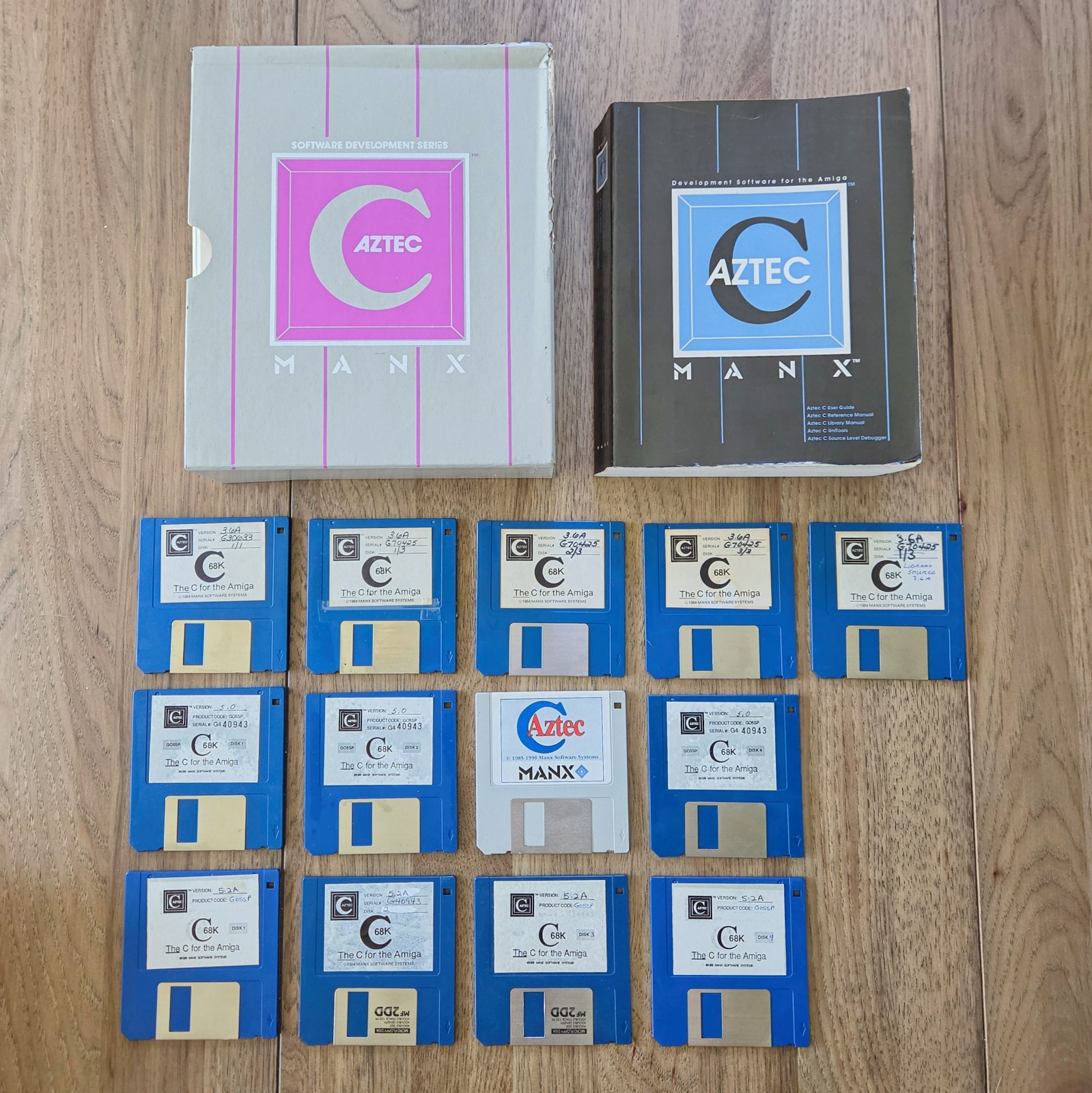 Vintage Commodore Amiga Software - Manx Aztec C - 13-Disk Lot with Manuals Vintage Commodore Amiga Software - Manx Aztec C - 13-Disk Lot with Manuals