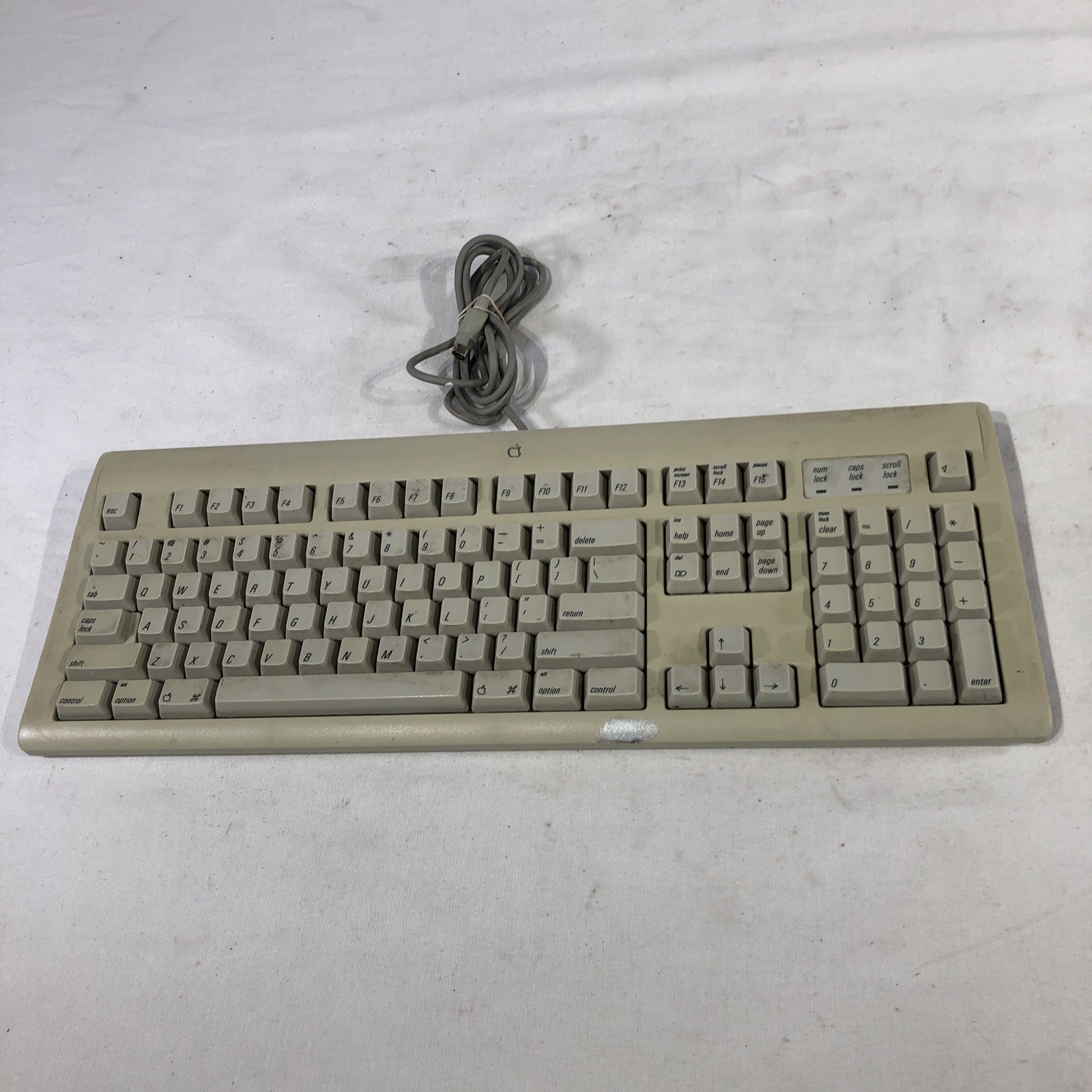 Vintage Apple Design Keyboard Model M2980 Macintosh ADB