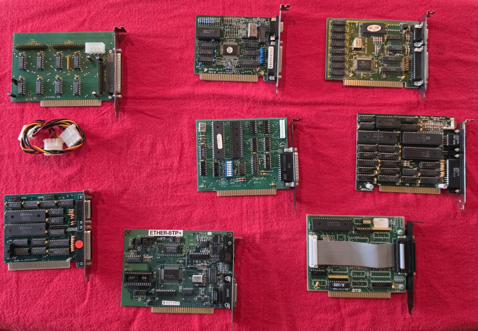Lot 8 Vintage ISA Computer Expansion Cards VGA Video Network Parallel Retro PC Lot 8 Vintage ISA Computer Expansion Cards VGA Video Network Parallel Retro PC