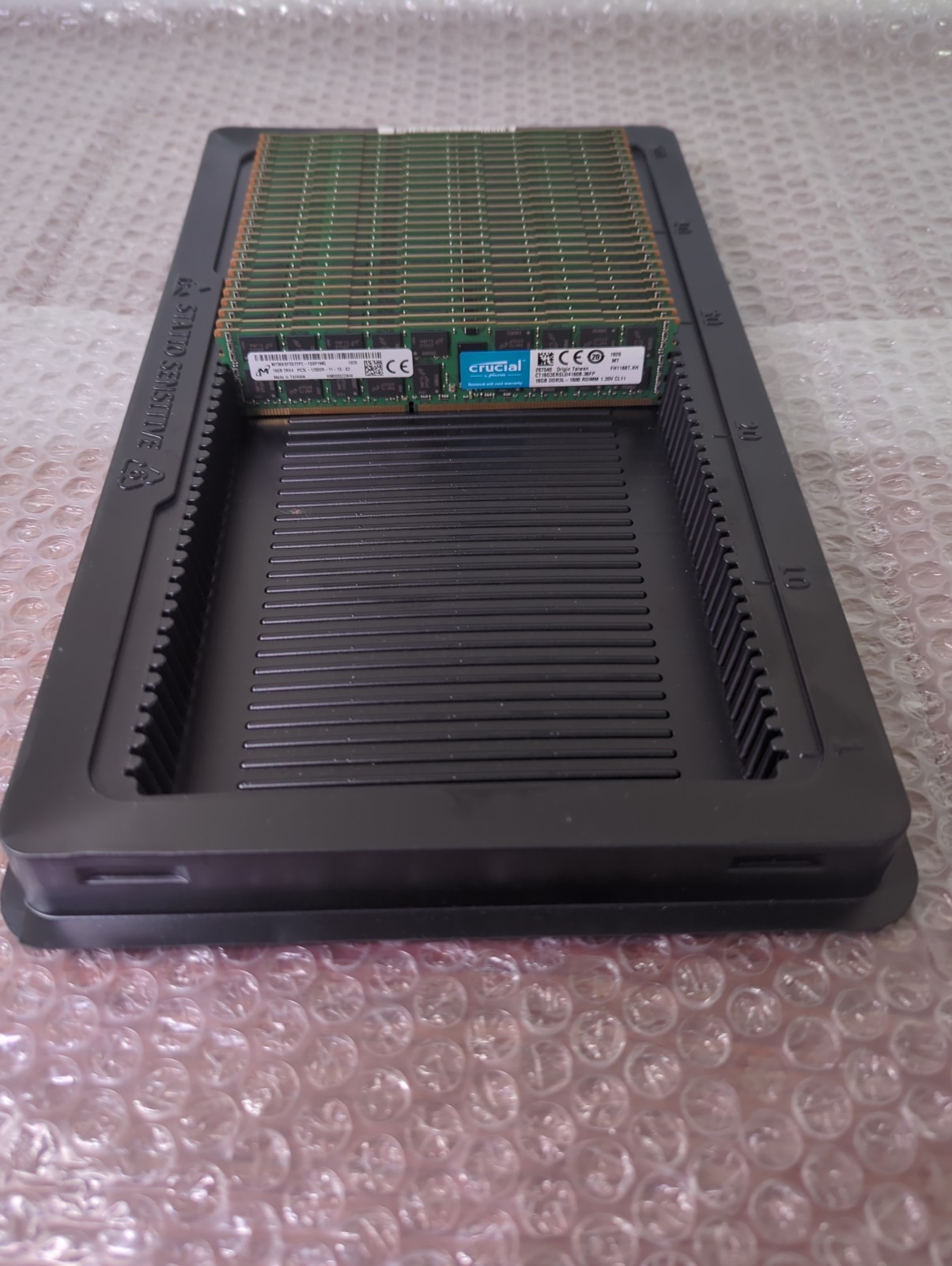 Lot of 24 MICRON MT36KSF2G72PZ-1G6P1MG Server RAM 16GB DDR3 PC3L 2Rx4