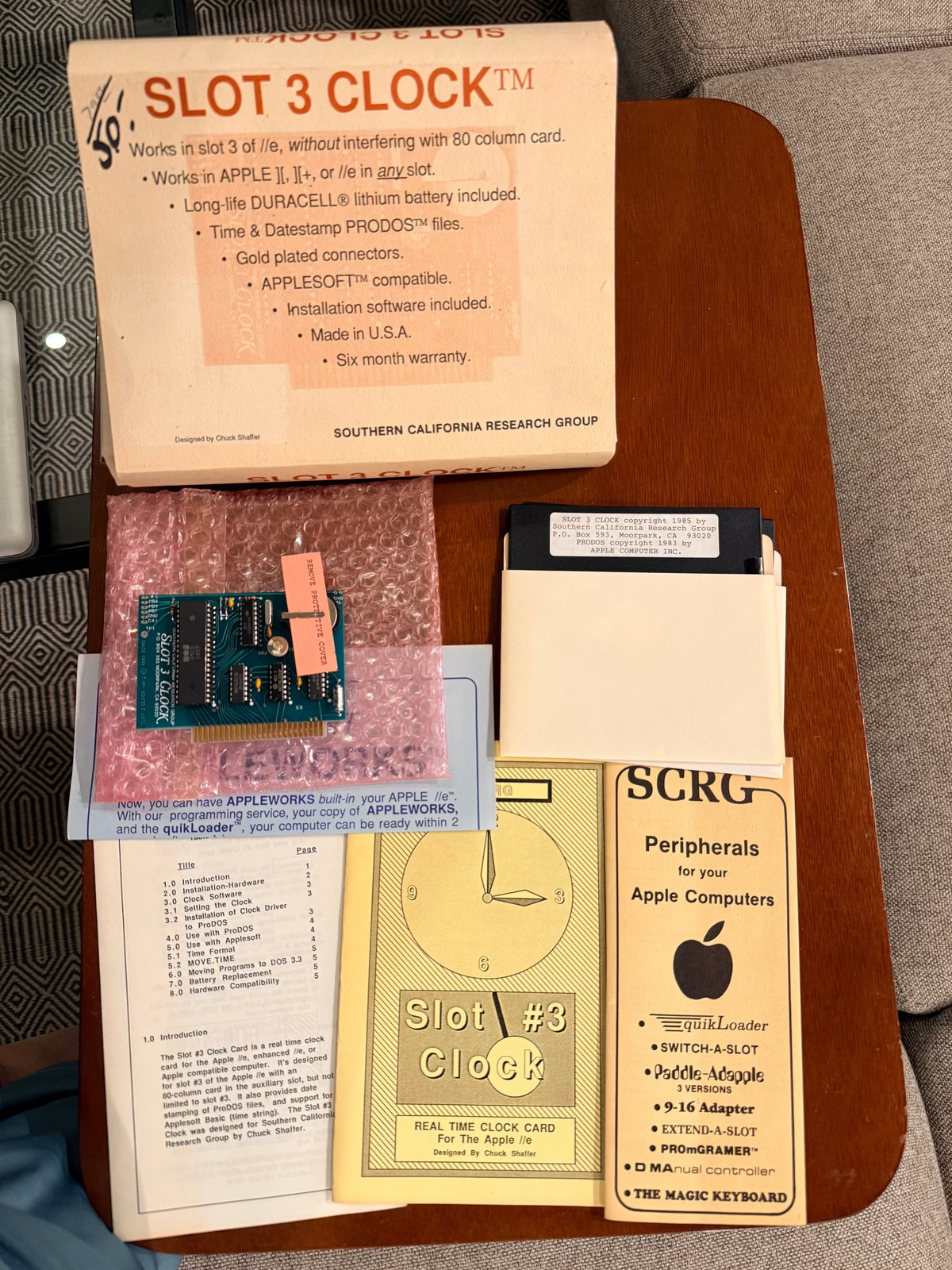 Vintage Apple IIe Slot 3 Clock – Southern California Research Group Vintage Apple IIe Slot 3 Clock – Southern California Research Group
