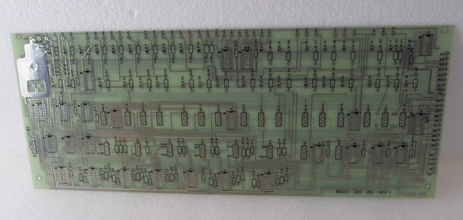 MITS 8800 D/C BD REV 1 Blank Circuit Board PCB - Vintage Computer