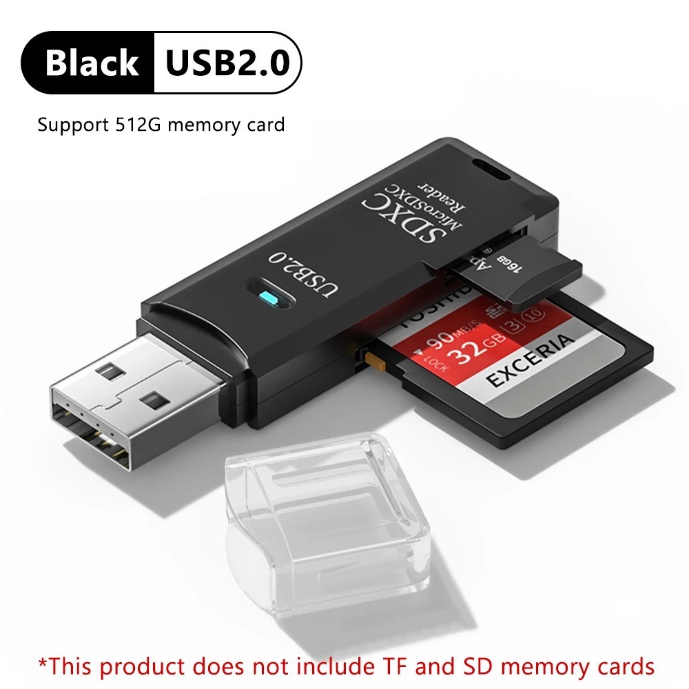 2 in 1 USB 3.0 Card Reader Micro TF card Reader usb adapter High Speed Cardreder