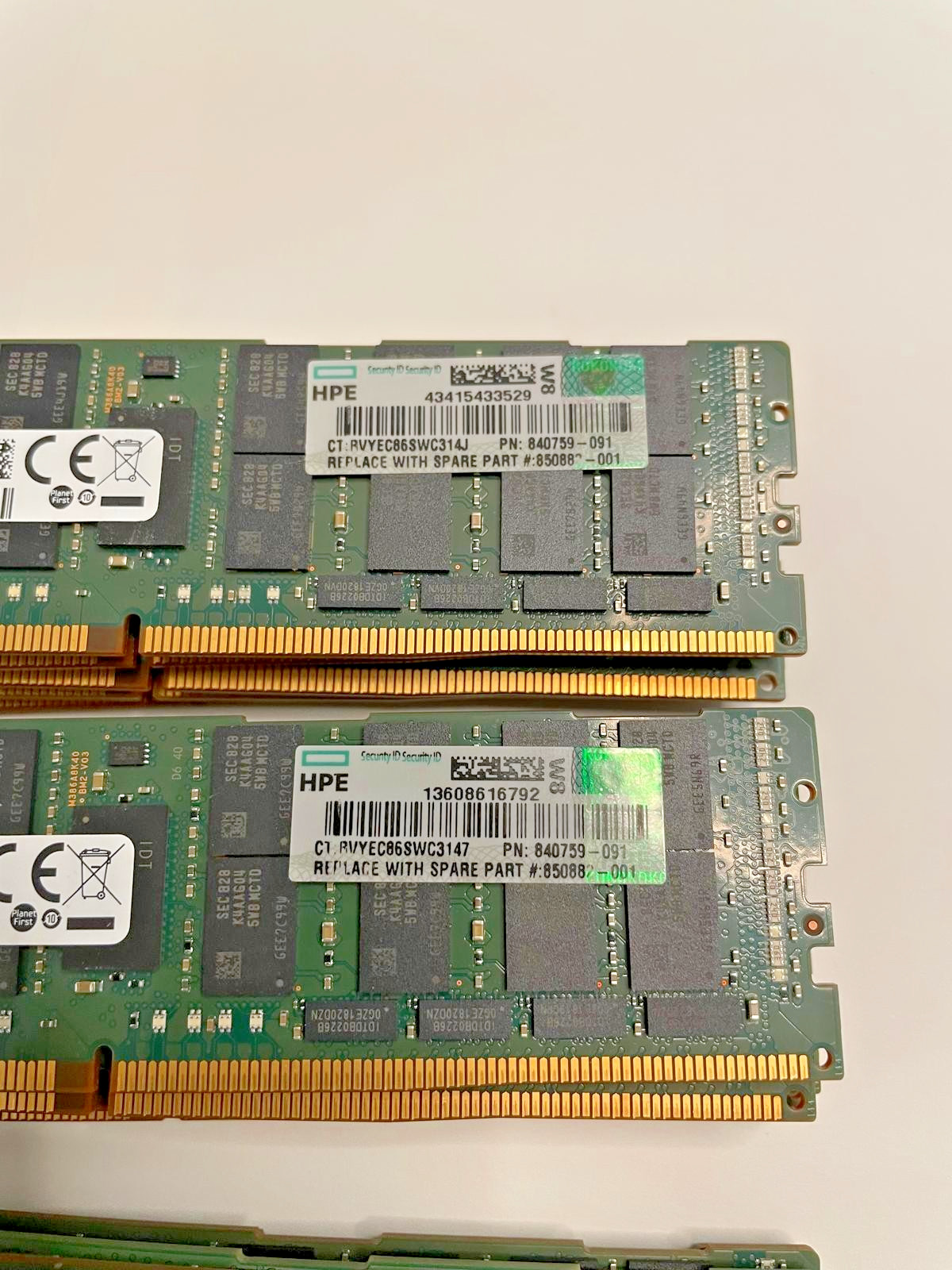 840759-091 HPE 64GB 4RX4 DDR4-2666 PC4-2666V MEMORY