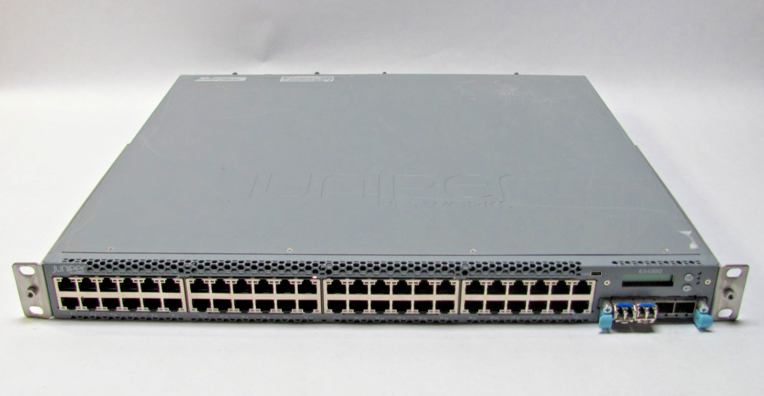 Juniper EX4300-48P 48-Port PoE+ Gigabit Switch 650-044930 - Tested Working Juniper EX4300-48P 48-Port PoE+ Gigabit Switch 650-044930 - Tested Working
