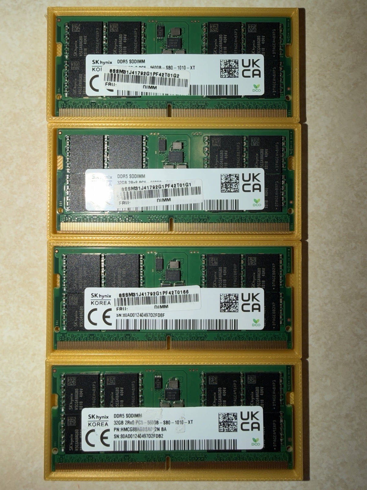 256GB RAM LOT 14 Sticks DDR5 5600 DDR4 3200 SK Hynix Samsung Kingston Tested 256GB RAM LOT 14 Sticks DDR5 5600 DDR4 3200 SK Hynix Samsung Kingston Tested