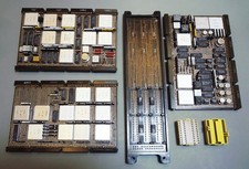 Vintage IBM logic modules, Back-plane, Jumpers, IBM SLT picture