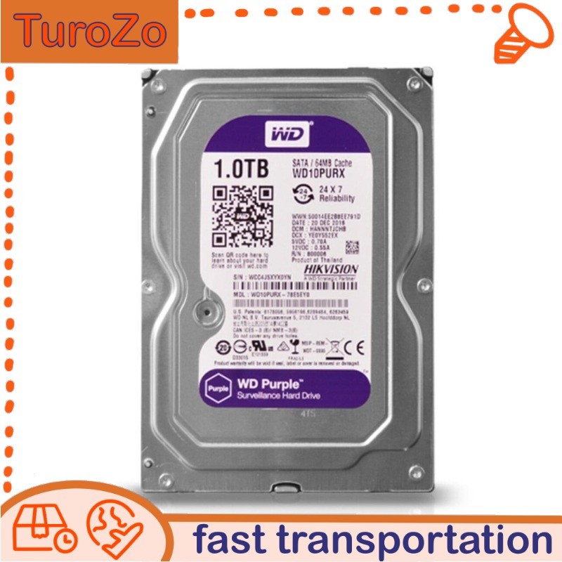 WD10PURX Western Digital Purple 1TB 3.5 WD10PURX Western Digital Purple 1TB 3.5