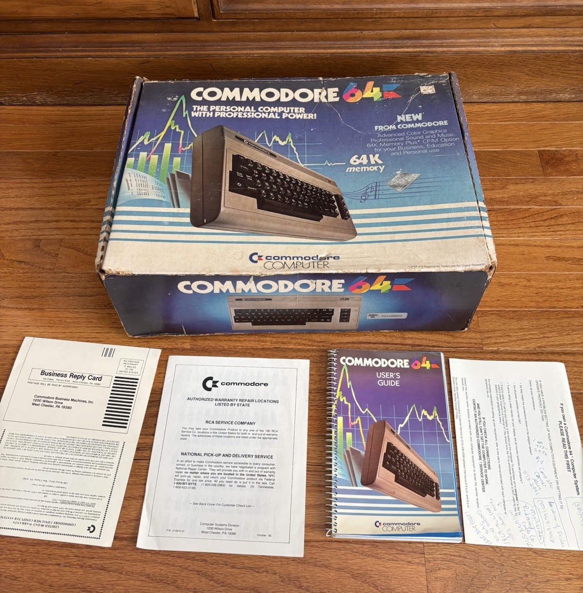 Commodore 64 Computer In Original Box w Cord & User Manual π₯ Commodore 64 Computer In Original Box w Cord & User Manual π₯