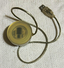 Vintage Griffin Technology GLO G Round Aluminum USB Light Blue LED Collectible picture
