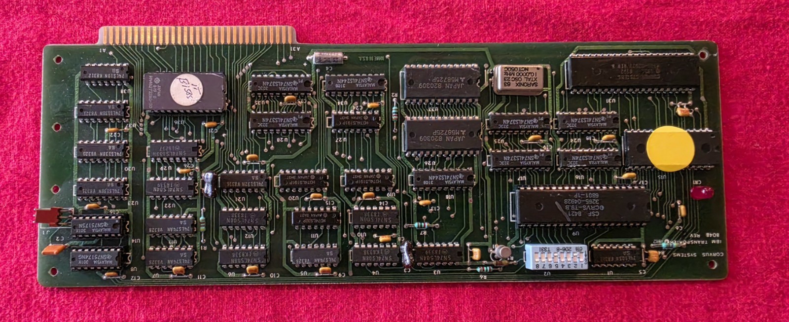 Vintage 1982 Corvus Systems IBM Transporter 8048 ISA Computer Interface Card