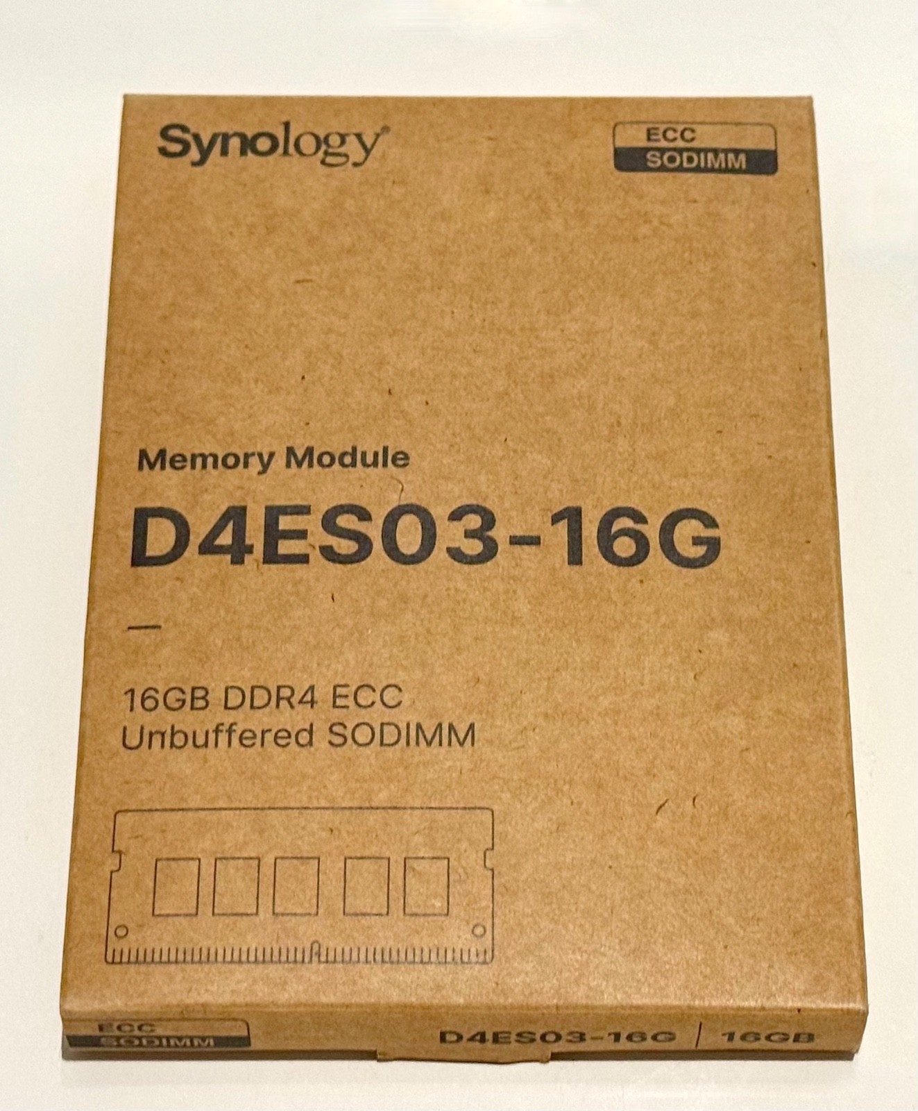 Synology D4ES03-16G 16GB DDR4-2666 MHz ECC Unbuffered SODIMM RAM for NAS Synology D4ES03-16G 16GB DDR4-2666 MHz ECC Unbuffered SODIMM RAM for NAS
