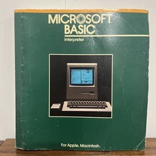 1884 Microsoft Basic Interpreter Vintage Apple Macintosh Manual ONLY picture