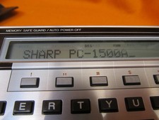 VINTAGE SHARP PC-1500A PORTABLE COMPUTER - 1980'S picture