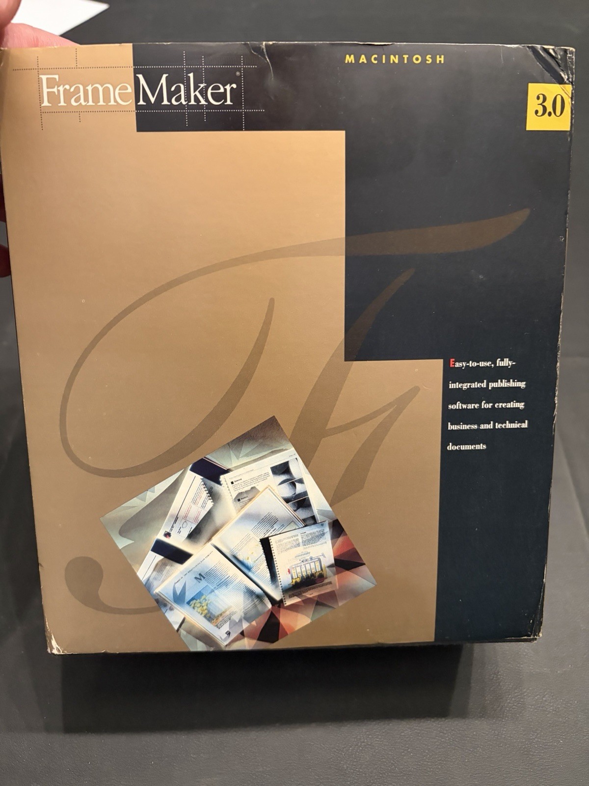 Vintage FrameMaker 3.0 Macintosh Software Original Box Manuals 3.5 Vintage FrameMaker 3.0 Macintosh Software Original Box Manuals 3.5