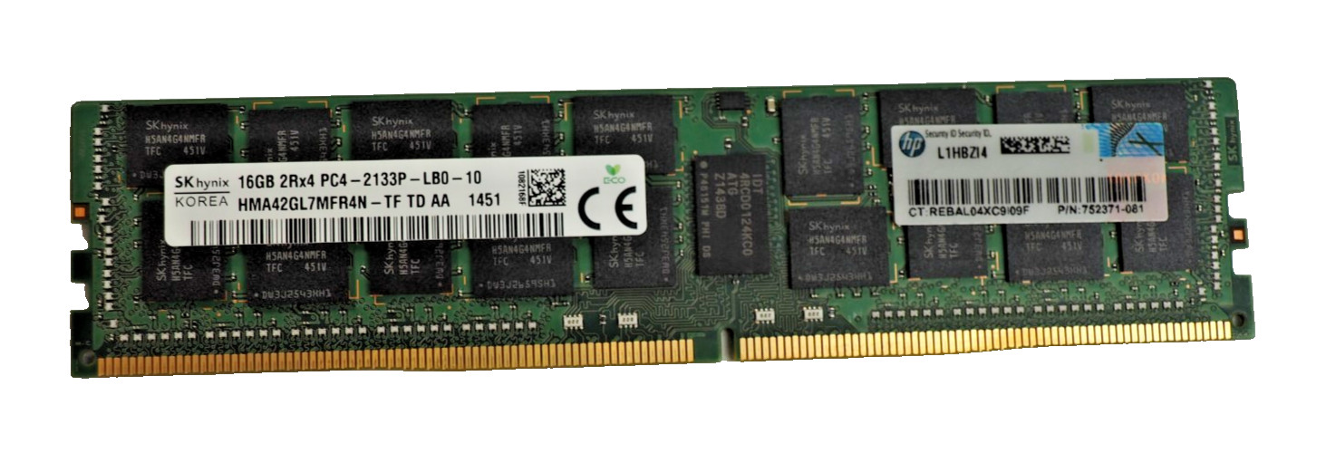 SK Hynix 16GB HMA42GL7MFR4N-TF 2Rx4 PC4-2133P ECC REG Server Memory RAM SK Hynix 16GB HMA42GL7MFR4N-TF 2Rx4 PC4-2133P ECC REG Server Memory RAM