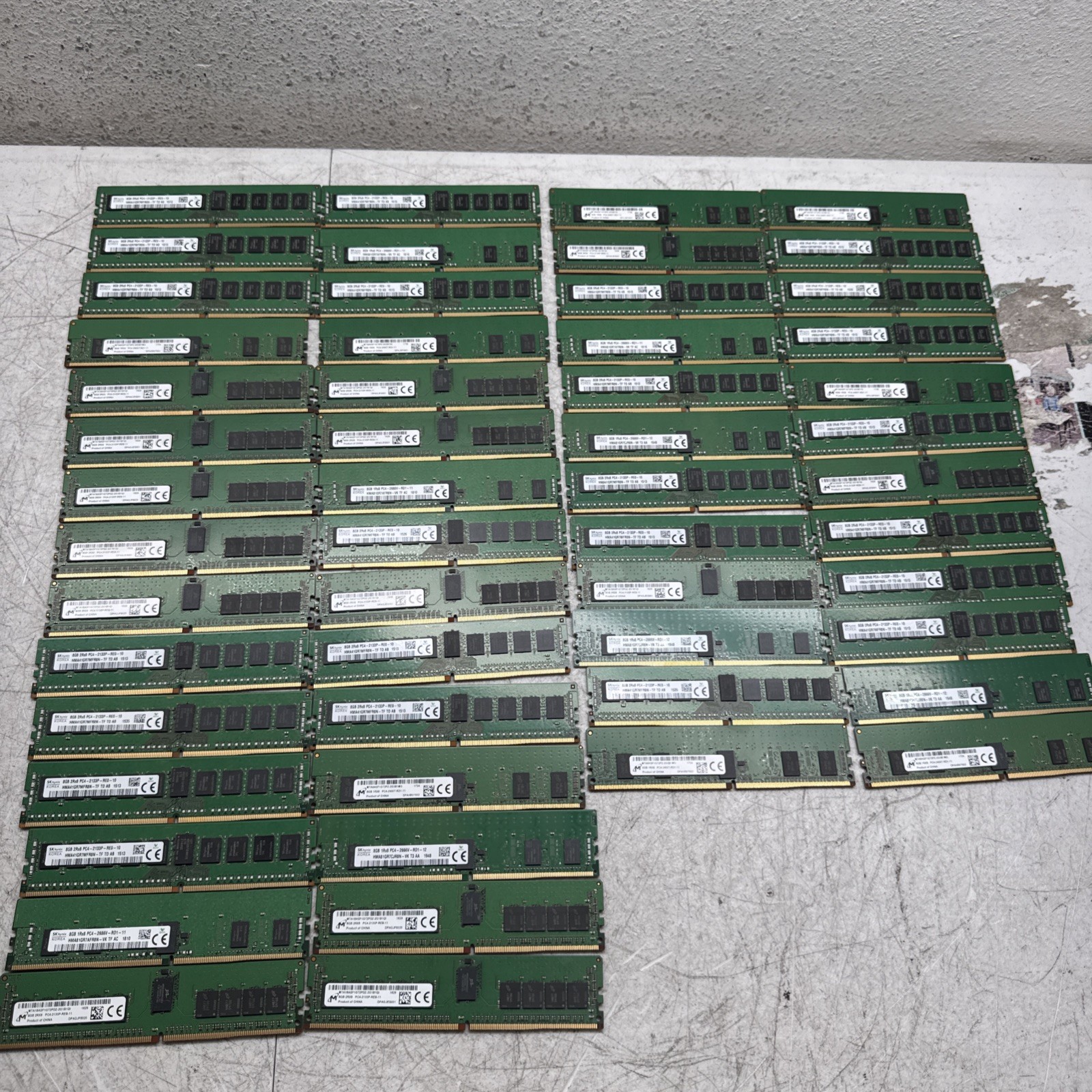 Lot of 54x 8GB DDR4 PC4-2400T Desktop RAM Memory MICRON/SKhynix  lot of 54 