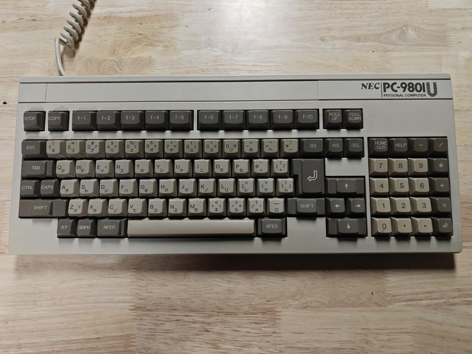 NEC PC-9801 Vintage Japanese Keyboard PC-98 JIS Retro Computer 8-Pin NEC PC-9801 Vintage Japanese Keyboard PC-98 JIS Retro Computer 8-Pin