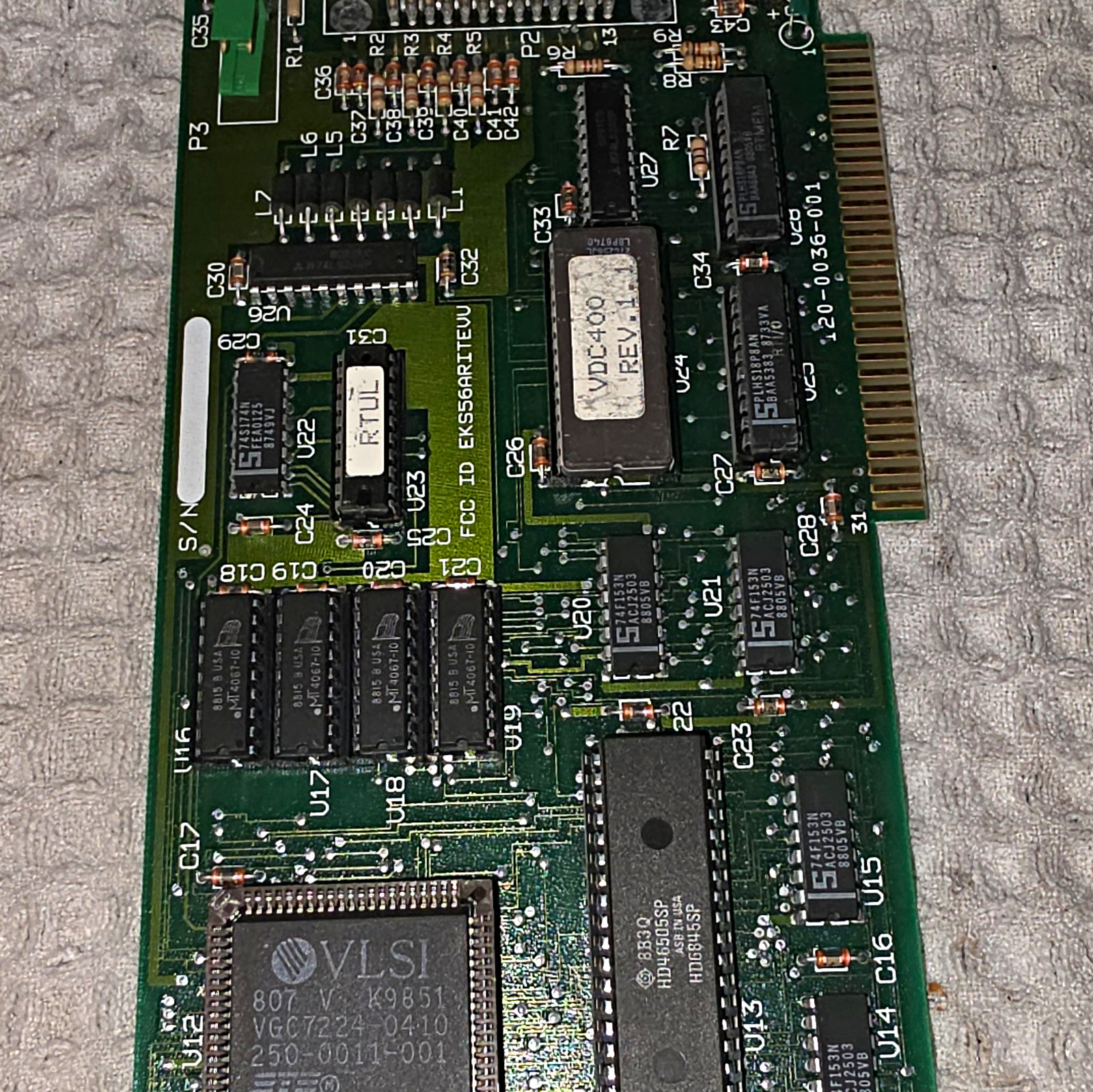 VLSI Vintage ISA Interface Expansion Card 120-0036-001 VDC400 Rev 1.1