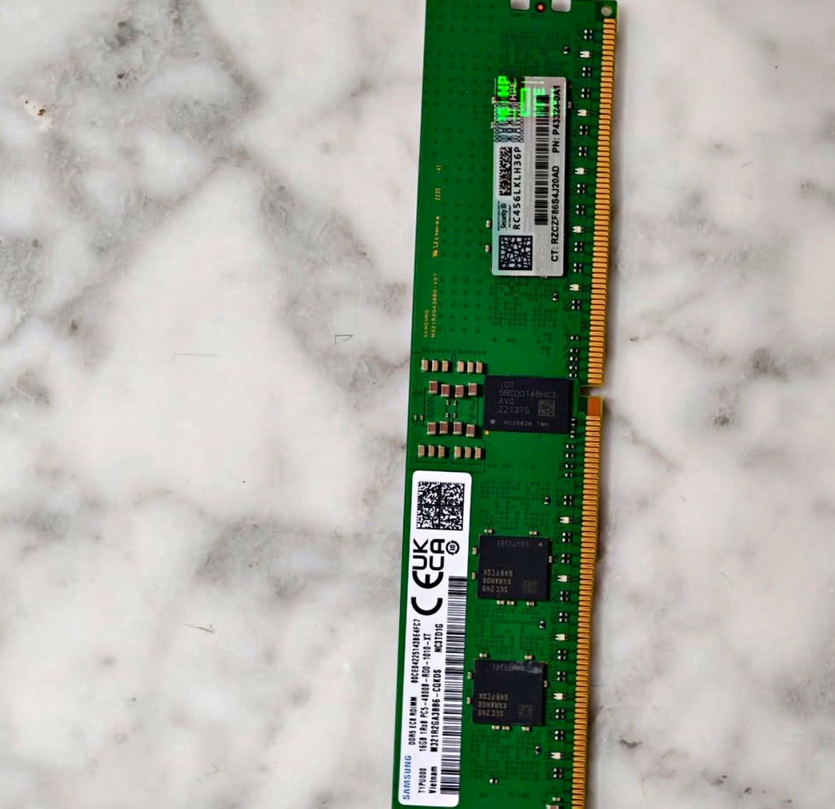 4x16gb Samsung 16GB DDR5 ECC DIMM 288-Pin PC5-4800 Server RAM M321R2GA3BB6