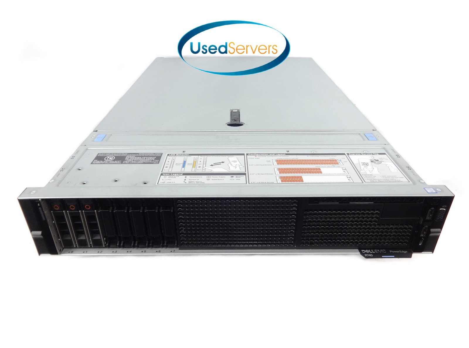 Poweredge R740 8SFF TPM 2.0 NO RAM 2xGold 6132 2.6GHZ=28Cores 3x 1.8TB 12G H730P